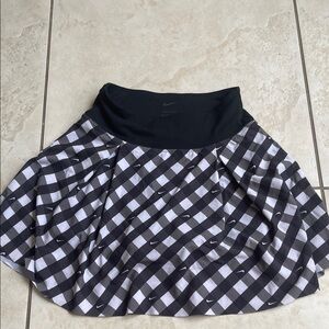 Nike Black & White Gingham Skater Skirt